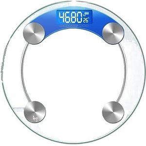 Transparante Personenweegschaal LCD Elektronische Digitale Slimme Weegschaal 180 KG Lichaamsgewicht Weegschaal Vloerweegschalen Gemakkelijk Te Gebruiken(Blue)