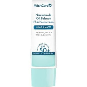 WishCare Niacinamide Oil Balance Zonnebrandcrème SPF 50 PA++++ - Lichte & Matte Zonnebrandcrème voor de Vette Huid