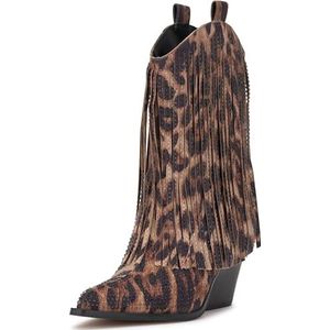 Jessica Simpson Paredisa Mid Calf Boot voor dames, Natuurlijke Luipaard, 36 EU