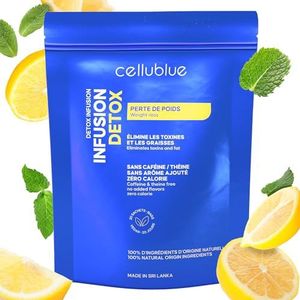 Cellublue – Detox trimming-infusie | Vergemakkelijkt de spijsvertering om wakker te worden met een platte buik