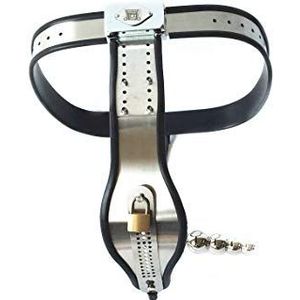 GOYOUTON Bdsm Roestvrij Staal Onzichtbare Kuisheidsgordel Vrouw Met Metalen 4 Ballen Anale Plug T Type Chastity Bondage Slipje Ondergoed Kuisheidsgordel Slaaf Erotisch Speeltjes for Vrouwen (Color :