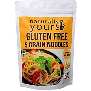 Naturally Yours Noodles 5 Grain Gluten-Free | 100% Natural & Vegetarian | No Onion No Garlic | No Preservatives Artificial Flavours, Colours or MSG | 100g