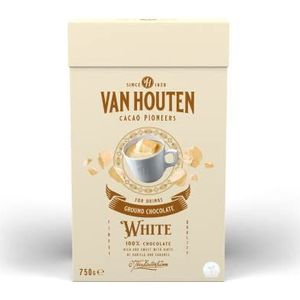 Van Houten Ground White Chocolate - Witte Chocolademelk - 750 gram