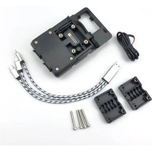Telefoonhouder Motorfiets Voor BMW Voor F750GS Voor F 750GS Voor F750 GS Draadloos OpladenMobiele Telefoon Navigatie Beugel Algemene USB Draadloos Opladen Navigatie Plaatbeugel (Color : 01-Wired char