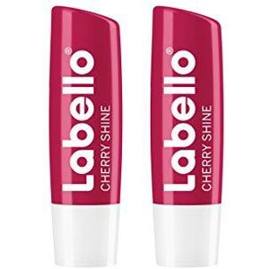 Labello Lippenverzorging Fruity Shine Cherry, verpakking van 2 stuks (2 x 5 ml)