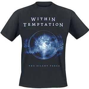 Within Temptation T Shirt Silent Force Tracks Band Logo nieuw Officieel Mannen XXL