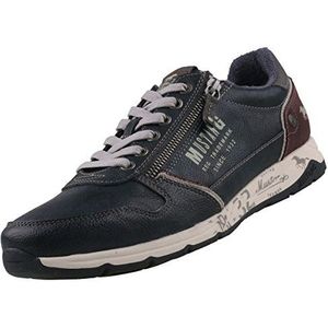 MUSTANG Herensneakers met veters, Donkerblauw, 44 EU