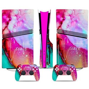 Voor PS5 PRO Skin Digital Edition Console En Controller Vinyl Cover Skins Wraps Krasbestendig, Compatibel Met Voor PS5 Digital Edition Pro 73206 Geen Schuimvorming Bubbelvrij