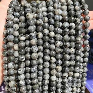 Natuurlijke Oranje Jades Chalcedoon Steen Kralen Losse Ronde Kralen voor Sieraden Maken 15 inch Strand 6 8 10 12mm DIY Armband Ketting - Zwarte Labradoriet - 8mm 46st Kralen