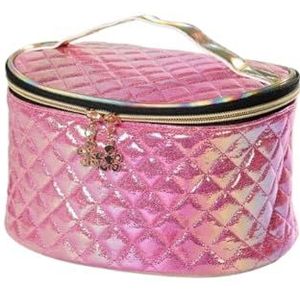 Grote Capaciteitspu Kosmetische Zak Reizen Mode Waterdichte Draagbare Kos, roze, Eén maat
