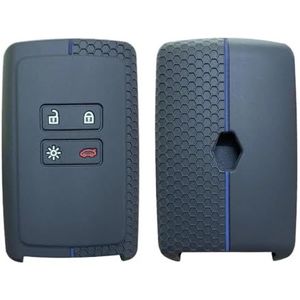 Autosleutel beschermhoes Siliconen Autosleutel Beschermhoes Houder Shell Voor Logan 3 Voor Captur Voor Zoe Voor Espace 5 Clio Voor Megane 4 Voor Arkana Voor Arcan Sleutel Sleutel Shell(1 UK)