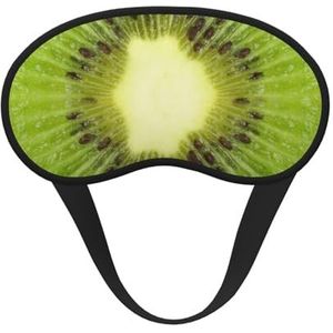 FZGGWYHL Kiwi Slice Printed Blackout Sleep Mask Aid Oogmasker Reizen Slaap Oogmasker
