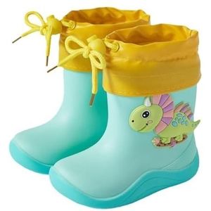 Regenschoenen for jongens en meisjes, regenlaarzen, waterdichte schoenen, antislip regenlaarzen(Color:Light blue,Size:18CM)