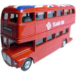 Schaal Automodel 1:76 Gegoten Tram Londen Dubbeldekker Bus Legering Model Speelgoed Auto's Collectible Ornamenten Cars Replica