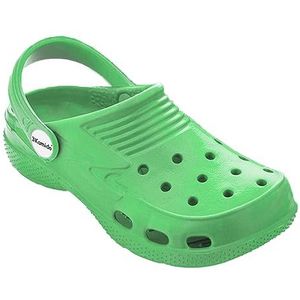 3Kamido Croco Kids mooie clogs kinderen tuinschoenen badslippers zandbak camping jongens en meisjes (munt, 26/27)