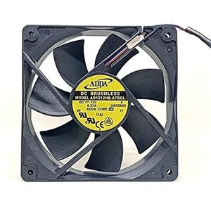 For - Compatible 4-Pin Speed Control Fan, AD1212HB-A7BGL, 2200 RPM, DC 12V120mm Ultra-Quiet Chassis Fan LMNCBVYA
