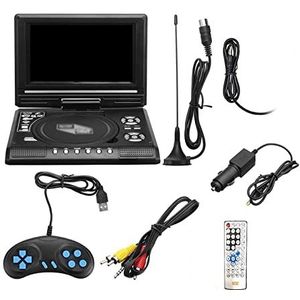 Reis-dvd-speler, 7,8 inch 16:9 breedbeeld 270° draaibaar lcd-scherm thuis auto tv dvd-speler draagbare vcd mp3-viewer met spelfunctie