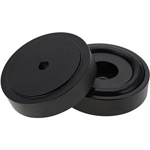 ASHATA 4 x aluminium poten, 4 stuks spikes sluitring, versterker, pads, 40 x 10 mm, aluminium versterker, voeten, schokdemper, universele schokabsorberende mat