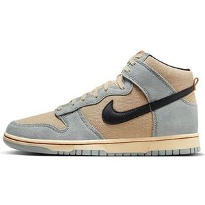 Nike Heren Dunk Hi Retro Se hardloopschoen, GRAAN/ZWART-LICHTE PUMICE-PALE VANILLE, 7 UK (8 US)