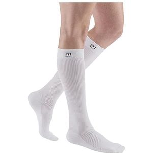 medi mediven active compressiekousen | Compressie-kniekousen met hielversterking | KKL 1 | Wit | Maat: VI | Gesl. kant | Normaal