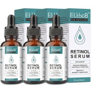 P-Beauty Retinol Gezichtsserum, 30 ml, vitamine E & hyaluronzuur gezichtsserum, anti-aging, anti-rimpel, gezichtsverzorging, huidverzorging, voor stralende en gelijkmatige huid, biologisch en