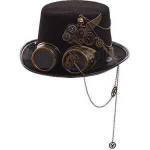 GRACEART Steampunk hoge hoeden met bril (diverse stijlen), Stijl 10, 58
