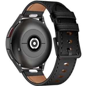 20 22 mm Quick Fit lederen band geschikt for Samsung Galaxy Watch 6Classic 43 47 mm 654 40 44 mm Geschikt for Huawei Watch 4Pro GT3 4 46 mm horlogeband(Black,For Amazfit GTR 47mm)