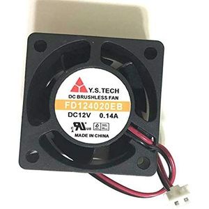 N / A Cooler Fan voor Y.S.TECH FD124020EB 4020 4cm 12V 0.14A 2Wire Cooling Fan