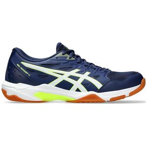 ASICS Gel-Rocket 11 Sneakers voor heren, Blue Expanse Safety Yellow, 44.5 EU