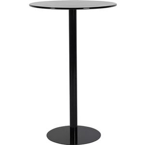 GZDZ Ronde bar hoogte tafel metalen koffie eettafel, zwarte toonbank bistro-pub tafels hoge cocktailtafel met metalen basis, voor thuis, keuken, terras, buiten (40 x 40 x 62 cm)