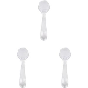 3 set van Nail Dust Borstel Verwijderen Stof Poeder Cleaner Reiniging Acryl Nagels Art Manicure Care Borstel Remover, Stijl 01