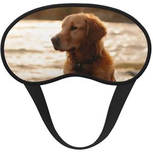 Slaap-oogmasker voor vrouwen en mannen, zacht, comfortabel slaapmasker, verduisterend, slaapoogbedekking voor reizen, yoga, dutje, werk, retriever