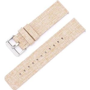 InOmak Nylon horlogeband 12-22mm geweven canvas horlogeband, 22mm Silver Buckle, Nylon