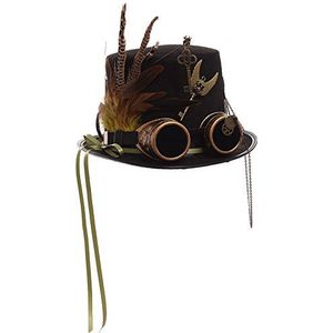 GRACEART Steampunk hoge hoeden met bril (diverse stijlen), Stijl-14