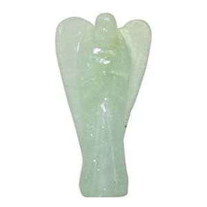 THIRD EYE CRYSTALS Groene Aventurijn Kristal Beschermengel Gesneden Edelsteen Mini Pocket Angel Hand Gesneden Reiki Standbeeld Lucky Charms Feng Shui Ornamenten voor Geschenken