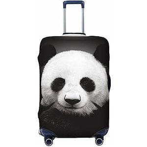 UNIOND Leuke Panda Gedrukt Bagage Cover Elastische Reizen Koffer Cover Protector Fit 18-32 Inch Bagage, Zwart, M