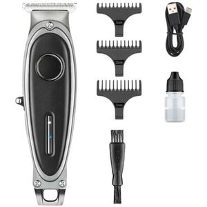 Tondeuse voor mannen, tondeuse professionele haarsnijmachine oplaadbare tondeuse draadloze kapper huishoudelijke trimmer voor mannen (kleur: zwart)
