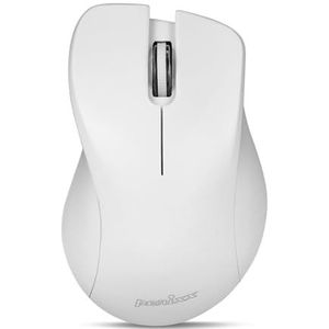 perixx PERIMICE-621W Silent Click draadloze muis met ergo-design, compatibel met desktop-pc en laptop, draadloos, 2,4 GHz, wit
