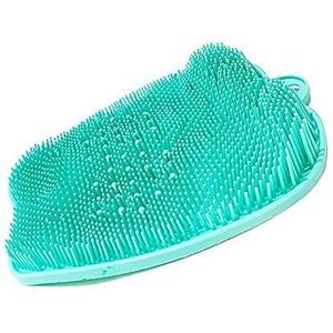 mwellewm Douche Voetscrubber Massager Cleaner voor Douche Vloer, Acupressuurmat met Antislip Zuignappen, Verbeteren Circulatie, Exfoliatie, Massagemat, Voetreiniger en Verminder Voeten Pijn (Groen)