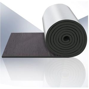 Dikke zelfklevende aluminiumfolie-isolatie, thermische geluidsisolerende katoenen laag, warmtereflector en stralingsbarrière, hitteschild, ideaal for daken(25MM(THK),1*1m/3.2*3.2ft)