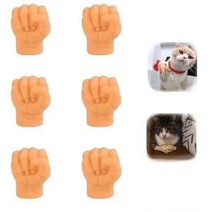 Mini Hands for Cats,Elastic Stretchable TPR Hands Cat Toy,Tiny Hands for Cats Crossed,Mini Human Hands for Cats,Cat Interactive Toy,Funny Tiny Hands for Cat Massage (Size : C)