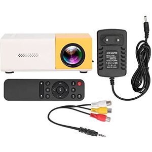 Mini Projector. HD 1080P Mobiel Hetzelfde Scherm Draagbaar Projector, LED Pico Openluchtfilmprojector, Thuisbioscoop Projector met Luidsprekers, Hdmi USB Interfaces en Afstandsbediening(EU)