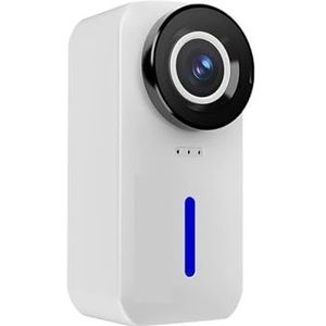 Actiecamera, C110+ Action Camera WiFi Sportcamera met Vervormingscorrectie Gyrostabilisatie Waterdicht,voor fietsen, motorfietsen(White)