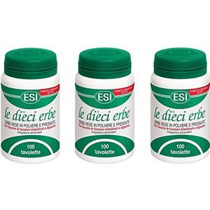 ESI - De tien kruiden 3 flessen tot 100 Tabels - constipatie, trage darmen, spijsvertering