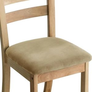 Stretch zacht fluweel eetkamer gestoffeerde stoel kussenhoezen verwijderbare stoel stoelhoezen met wasbare meubels eetkamerstoel hoezen (kleur: taupe)