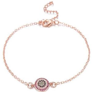 Prachtige Boze Oog Bedelarmband Multi Zirconia Chain Link Armband Voor Vrouwen Dames Mode-sieraden Verjaardagscadeau