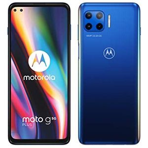 Motorola moto g 5G plus (5G, 6,7 inch FHD+, Qualcomm Snapdragon SD765, 48MP quad camerasysteem, 5000 mAH batterij, Dual SIM, 4/64GB, Android 10), Surfing Blue (vernieuwd)