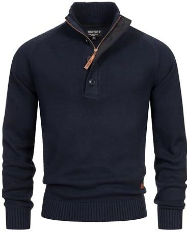 INDICODE JEANS Trui ' INIsalu '  donkerblauw