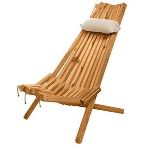 BOGATECO Opklapbare houten zonnebank ligstoel | achterste gedeelte 90 cm | fauteuil for het strand zwembad outdoor patio tuin Camping | Comfortabel, stabiel en functioneel | Geïmpregneerd | Bruine