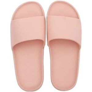 EKsma Vrouwen Sliders Mannen Antislip Douche Schoenen Badkamer Slippers Sandalen Open Teen Schoenen Voor Zwembad Strand Gym, Donkerblauw, 43 EU